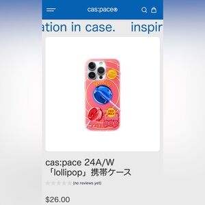 CAS:PACE Lollipop Phone Case - PURCHASED IN JAPAN